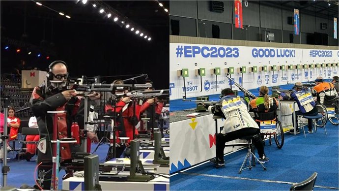 Los españoles Juan Saavedra y Ager Solabarrieta suman dos platas en el Europeo de tiro paralímpico