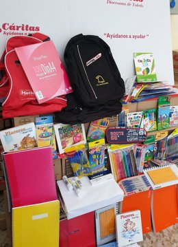 Cáritas Diocesana de Toledo lanza la Campaña de Recogida de Material Escolar.