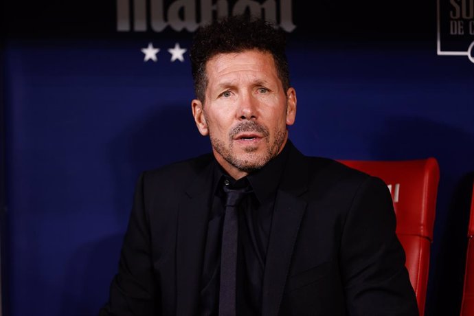 Diego Pablo Simeone, head coach of Atletico de Madrid, looks on during the spanish league, La Liga EA Sports, football match played between Atletico de Madrid and Granada CF at Civitas Metropolitano stadium on August 14, 2023, in Madrid, Spain.