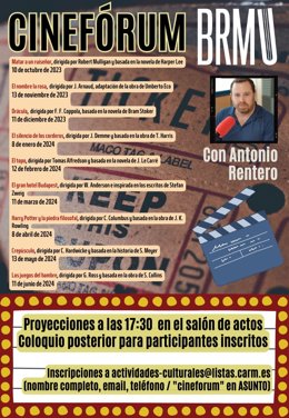 Cartel de la nueva actividad programada por la BRMU para la nueva temporada.