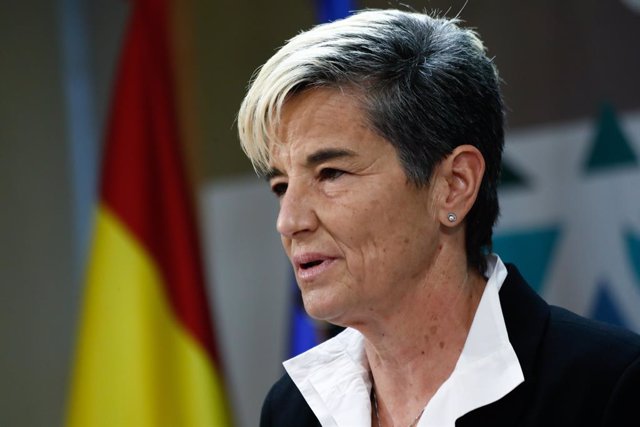 Archivo - Lola Romero attends during the presentation of the Statutes of the Women's Professional Soccer League held at the CSD on March 14, 2022, in Madrid, Spain.