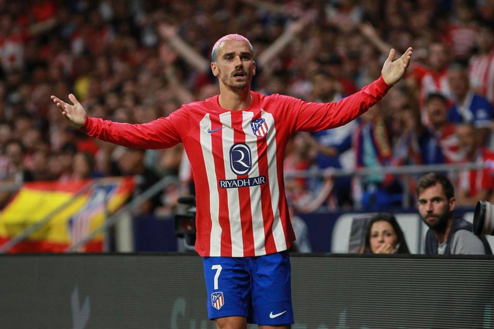 Antoine Griezmann, durante un partido con el Atlético de Madrid.