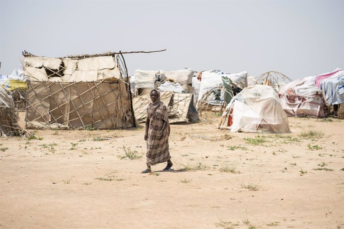 Archivo - August 31, 2021, Nyala, South Darfur, Sudan: A new settlement for internally displaced persons established on the outskirts of the Otash IDP Camp near Nyala, South Darfur, Sudan. Approximately 275,000 people inhabit this camp, one of the oldes