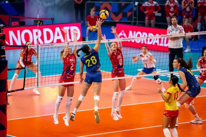 España - Eslovquia, Europeo de voleibol