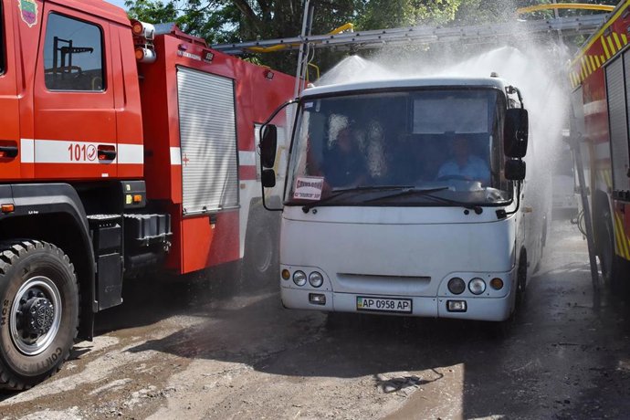 Archivo - Accidente de autobús, imagen de archivo.