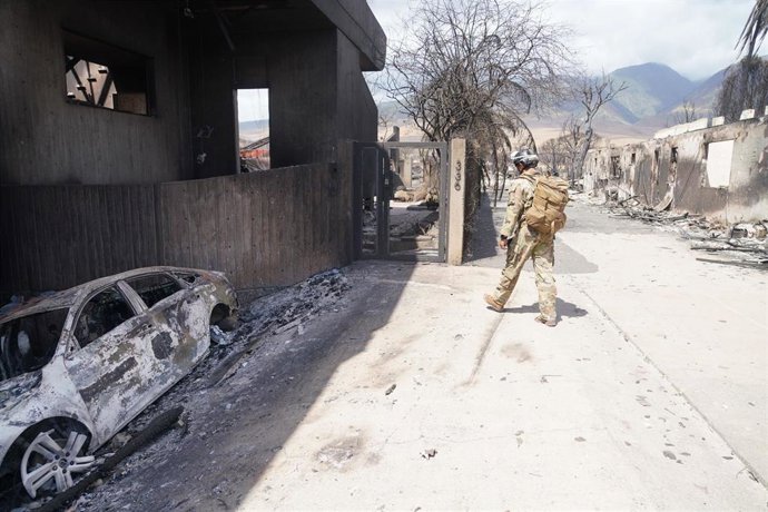 Incendio en Maui, Hawái, Estados Unidos.
