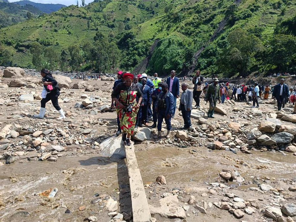 Archivo - Destrozos tras las inundaciones en Kalehe, en Kivu Sur (República Democrática del Congo)