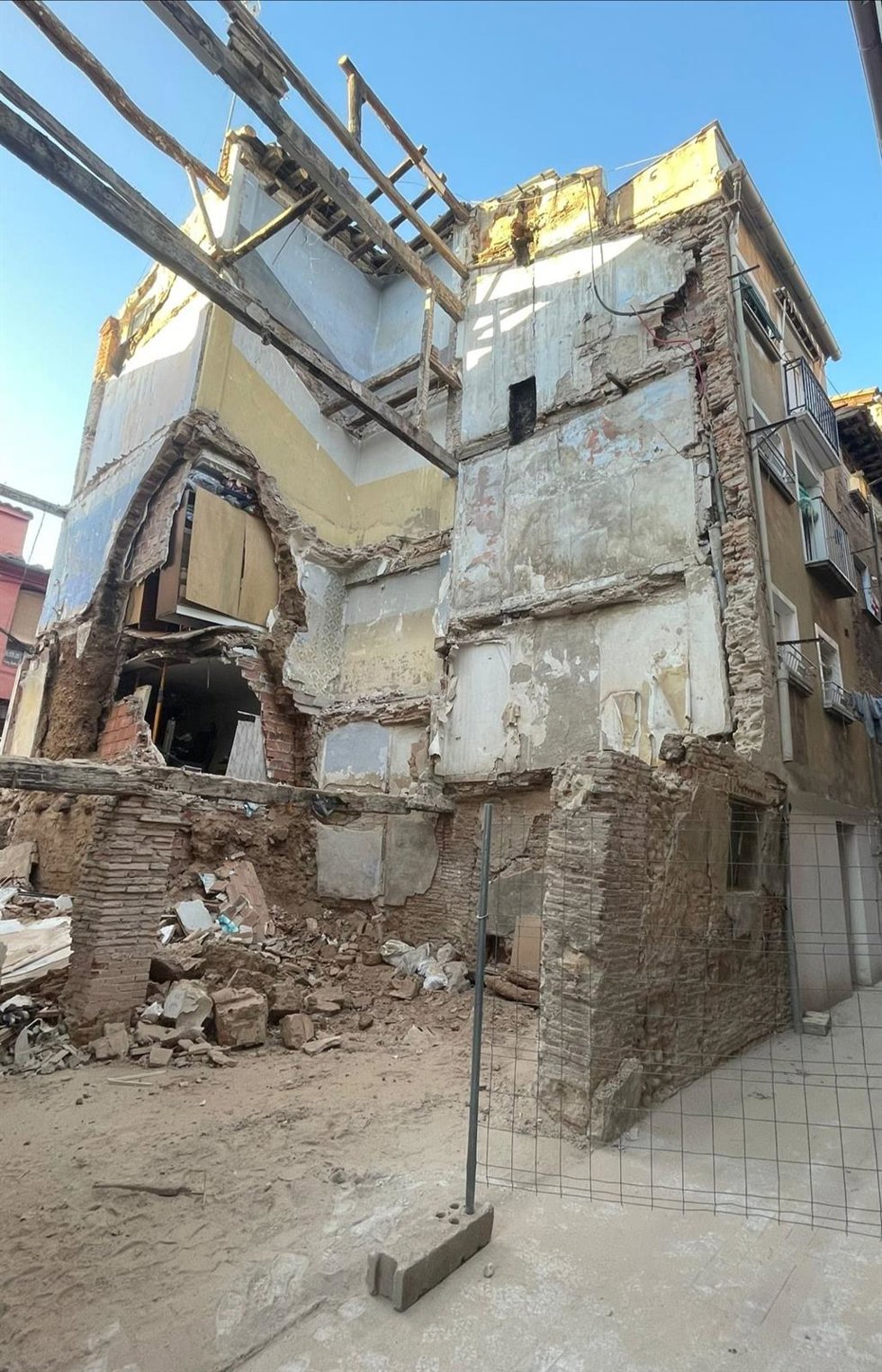 Estado en el que quedó el edificio