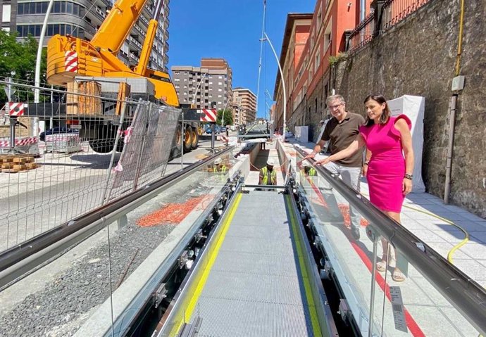 Obras del nuevo itinerario mecánico de Canalejas