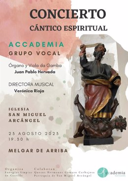 La iglesia de San Miguel Arcángel de Melgar Fernamental (Valladolid) ofrece este miércoles un concierto de música coral