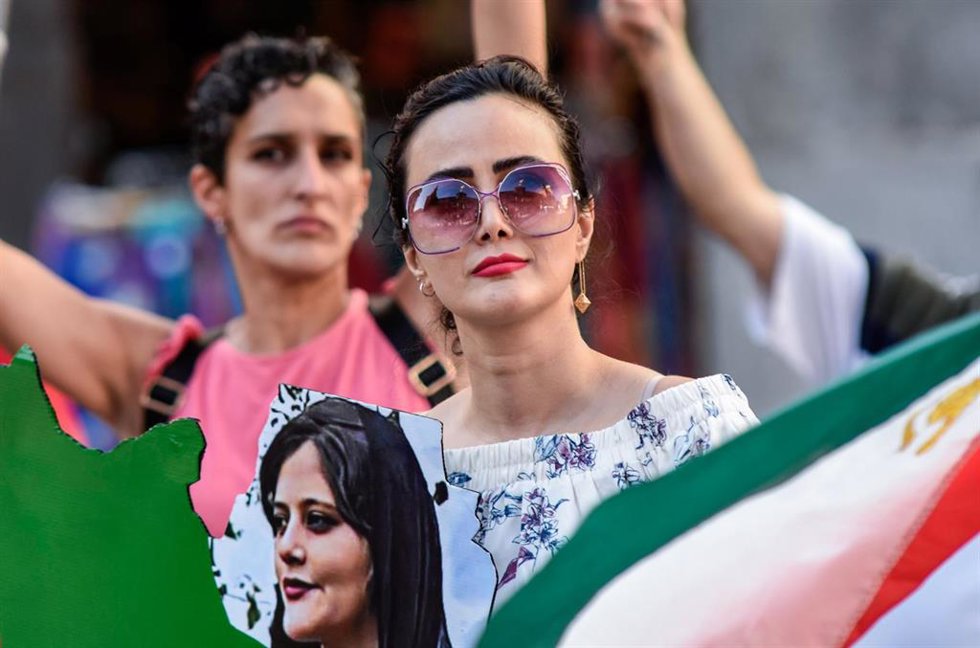 Archivo - Protestas en España contra la muerte de Mahsa Amini 