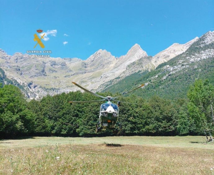 Rescate de montaña de la Guardia Civil en el Pirineo oscense