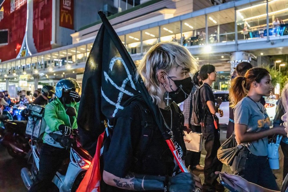 Protestas del partido Avanzar en Bangkok 