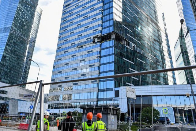 Imagen de archivo de un ataque ucraniano en Moscú  