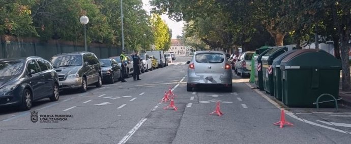 Accidente atendido por la Policía Municipal.