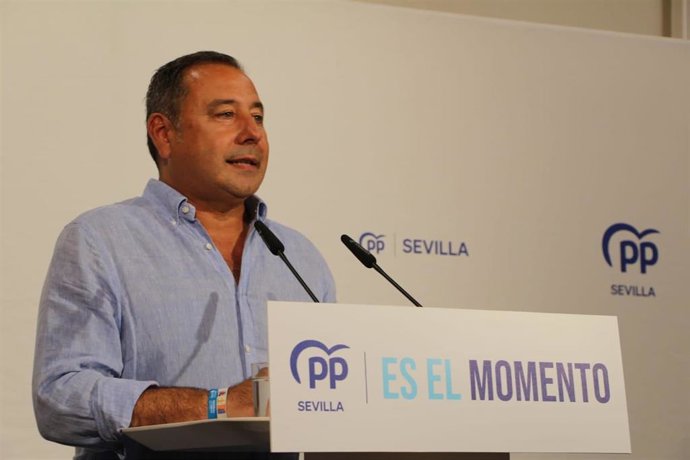 El presidente del PP de Sevilla, Ricardo Sánchez, en una foto de archivo.