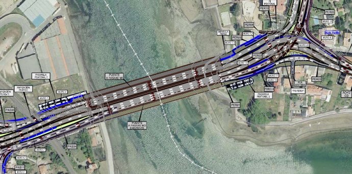 Proyecto de ampliación del puente de A Pasaxe
