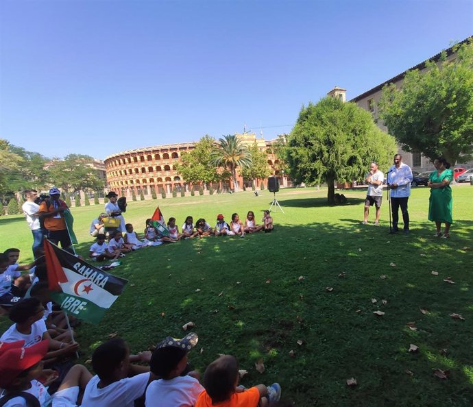 Niños saharauis del programa 'Vacaciones en Paz'.