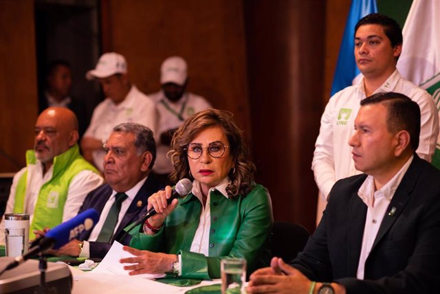 La candidata de UNE de Guatemala a las elecciones presidenciales, Sandra Torres