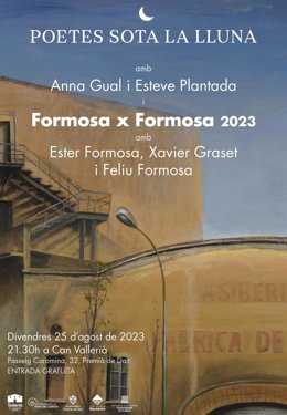 Cartel del festival 'Poestes sota la lluna'