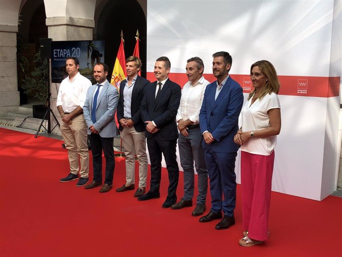 Presentación de la etapa 20 de la Vuelta 2023, que discurrirá entre Manzanares El Real y Guadarrama, en la Real Casa de Postas de Madrid.