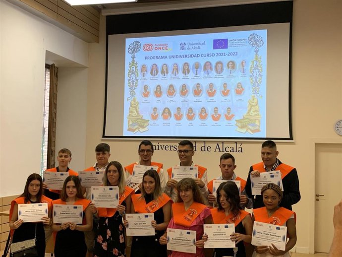 Momento del acto de graduación de los estudiantes de la pasada edición en la Universidad de Alcalá de Henares