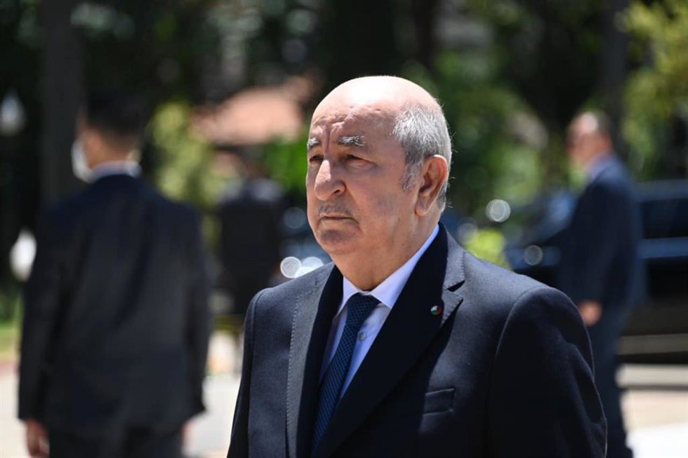 Archivo - El presidente argelino, Abdelmayid Tebune.