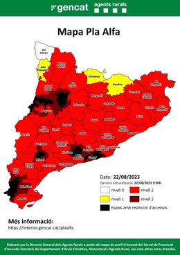 Imatge del Mapa Alfa d'aquest dimarts 22 d'agost