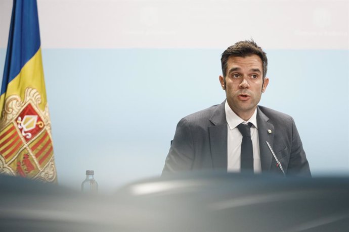 David Forné durant la roda de premsa d'aquest dimarts