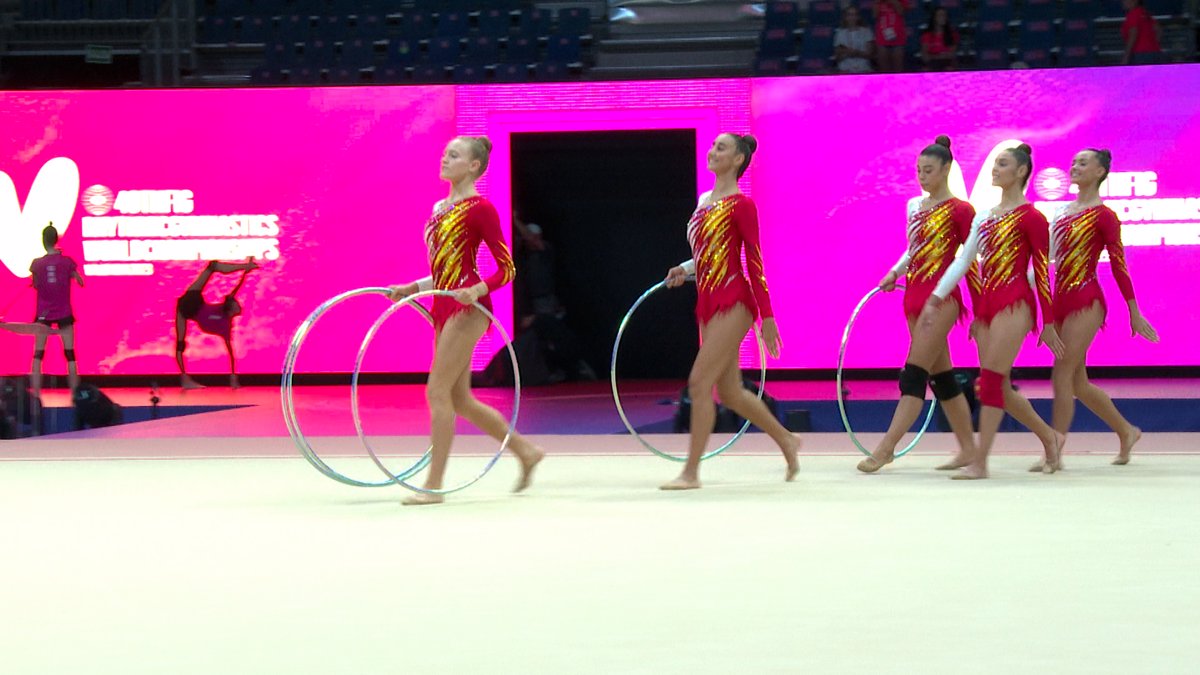 España gana el bronce en el mundial de gimnasia rítmica en Valencia