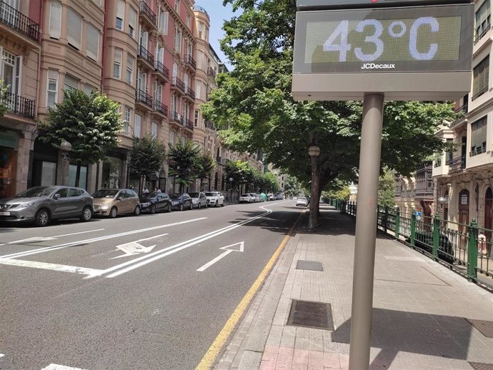 Bilbao en una jornada sofocante