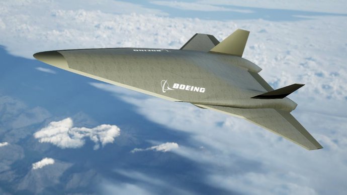 Ilustración de avión hipersónico