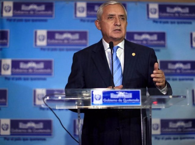 Archivo - El ex presidente de Guatemala Otto Pérez Molina