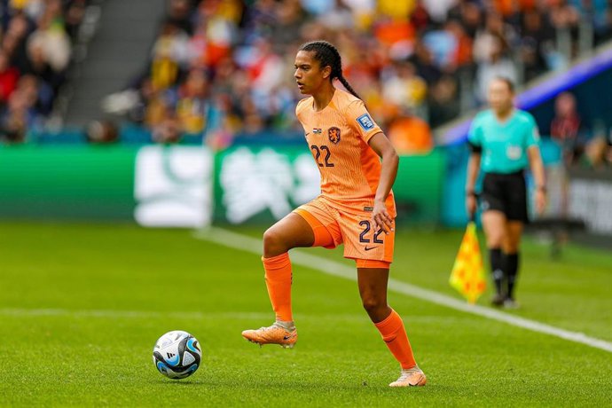 Esmee Brugts, en un partido con la selección neerlandesa.