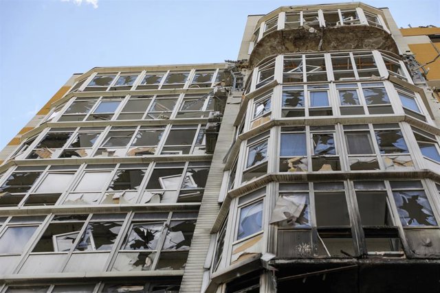 Imagen de archivo de daños causados por bombardeos rusos en Liman, región de Donetsk, en el este de Ucrania