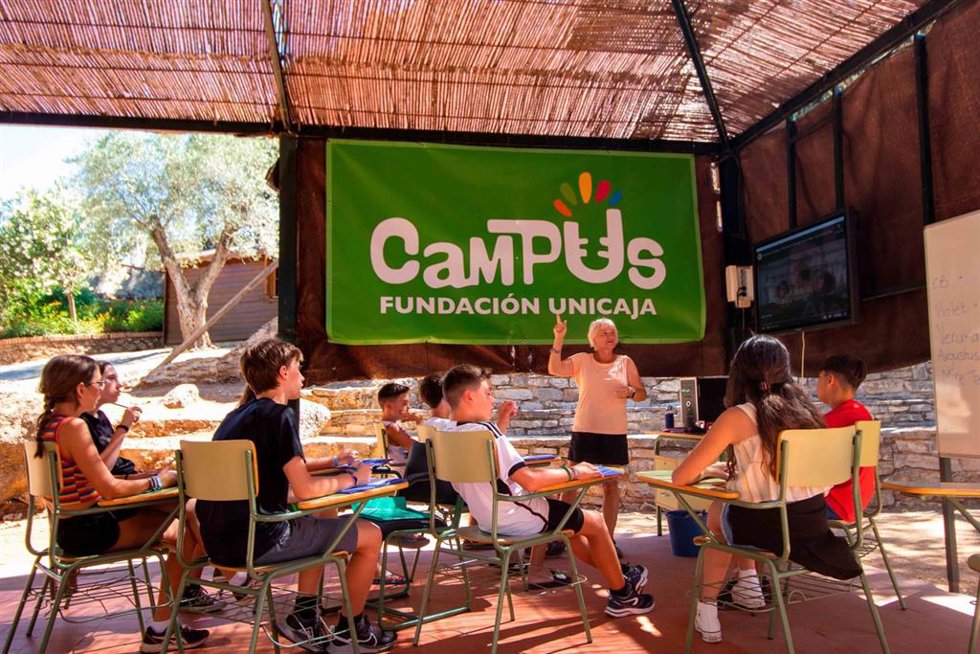 Vista de unos de los campus de verrano de la Fundación Unicaja.