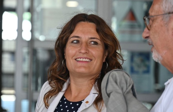 La consellera de Presidncia de la Generalitat, Laura Vilagr, en l'acte de clausura de la 55 Universitat Catalana d'Estiu