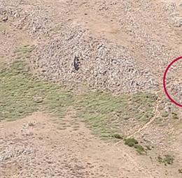 El grupo de rescate de la Junta auxilia a una mujer herida en el pico Fontañán, en la Pola de Gordón (León).