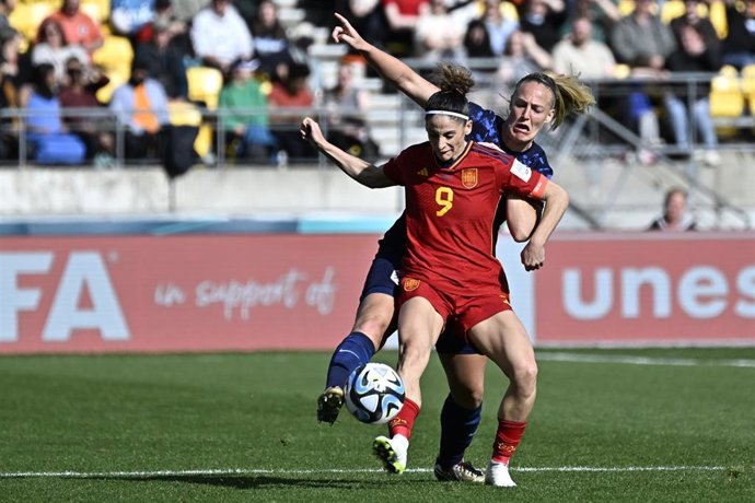 Esther Gonzalez en una acción durante los cuartos de final de la Copa del Mundo ante Países Bajos.