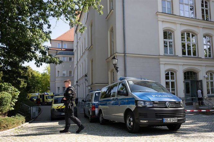 Despliegue policial tras un ataque en una escuela de Bischofswerda