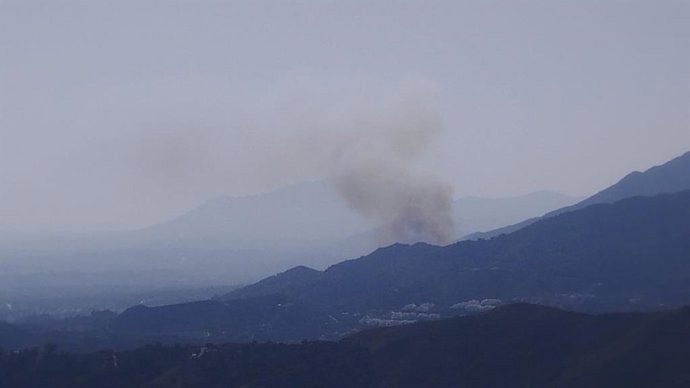 Incendio forestal declarado en Marbella