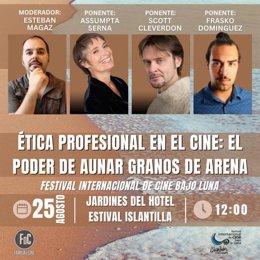 Cartel de 'Ética profesional en el cine: El poder de aunar granos de arena' .