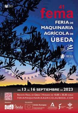 Cartel de la 41 Feria de Maquinaria Agrícola de Úbeda.