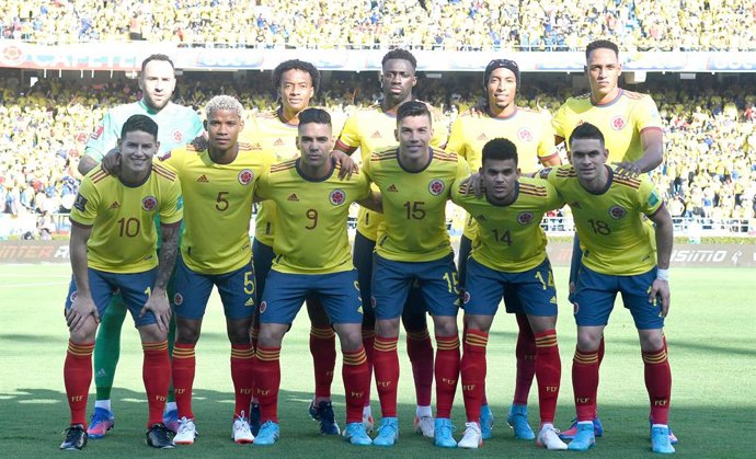 BARRANQUILLA. 28 de enero de 2022. La Selección Colombia cayó 0-1 frente a Perú en el estadio Metropolitano de Barranquilla, en juego válido por la fecha 15 de las Eliminatorias para la Copa Mundial de la Fifa Catar 2022. (Cortesía FCF)