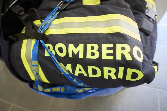 Una bolsa en el parque 9 provisional de bomberos, a 19 de agosto de 2023, en Madrid (España). 