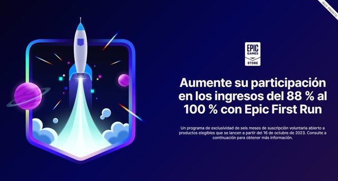 El nuevo programa para desarrolladores de Epic Games Store, First Run.