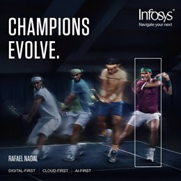 Infosys Onboards Tennis Icon Rafael Nadal as Ambassador for the Brand and Infosys’ Digital Innovation (PRNewsfoto/Infosys)