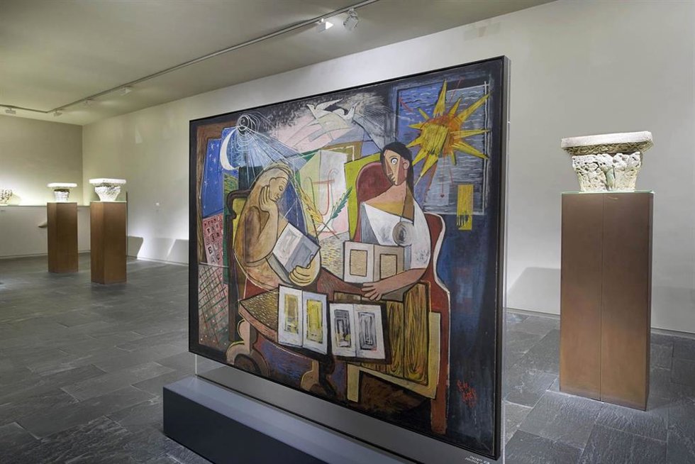 Archivo - Una exposición en el Museo de Navarra.