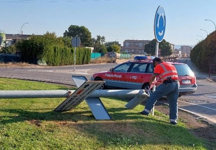 Actuación de la Policía Foral.