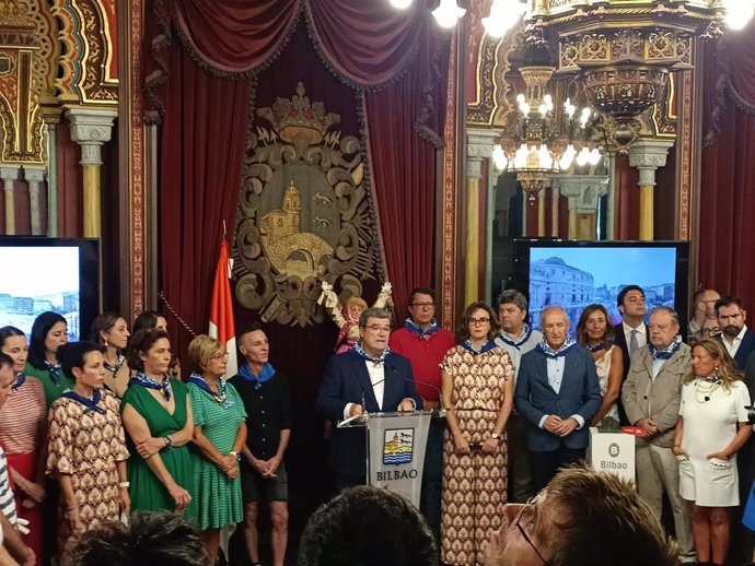 Recepción institucional de Aste Nagusia en el Ayuntamiento de Bilbao